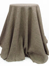 Burlap/Coyote Brown/Black 100% Silk Checkerboard Weave Suiting 56W