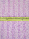 Thistle/Light Medium Orchid Polyester/Cotton Floral Vertical Stripe Print Broadcloth 58W