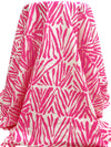 Ruber Pink/Dirty White 100% Cotton Animal Tile Print Voile - Imported From Italy - 56W