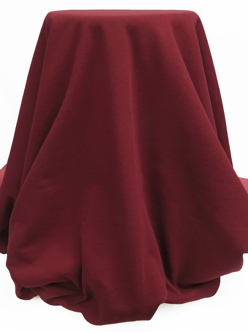 Dark Cabernet Red/Strawberry Cotton/Polyester Sweatshirt Fleece 62W