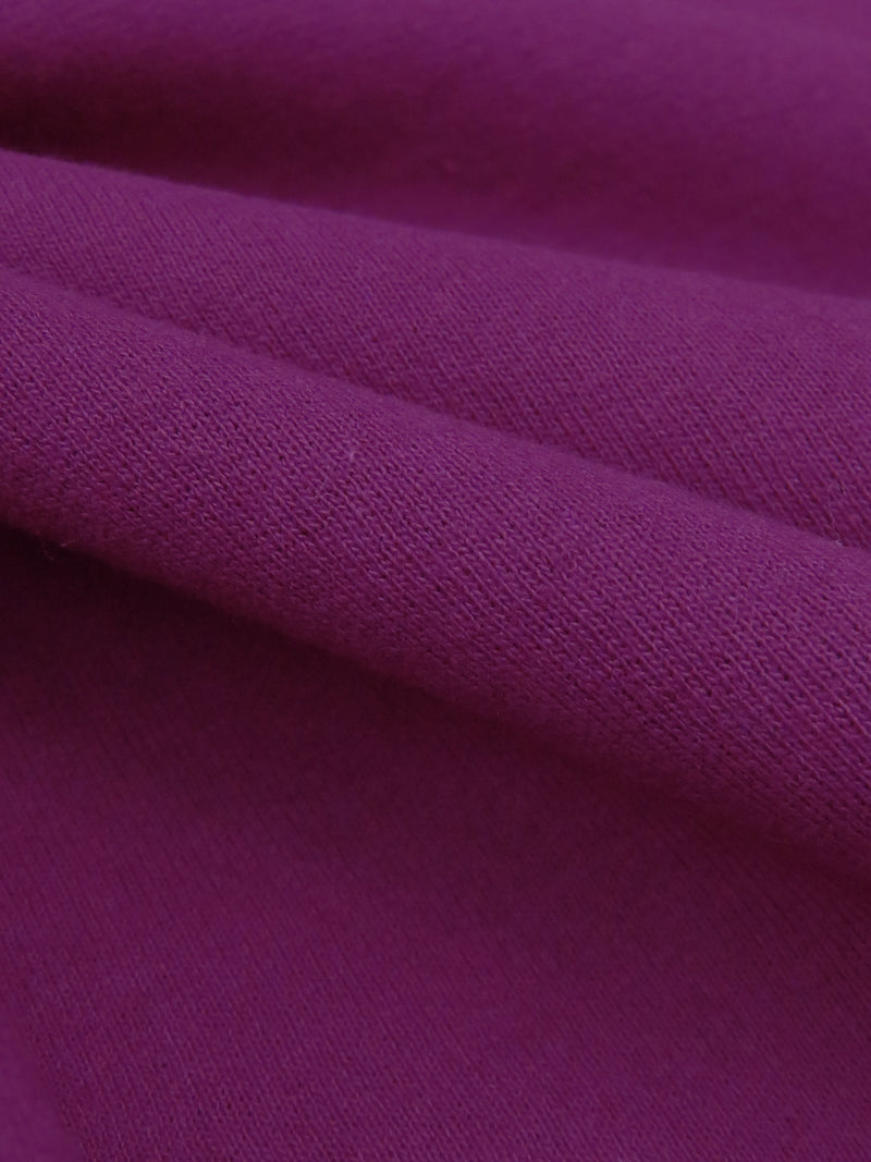 French Plum Cotton/Polyester Sweatshirt Fleece 56W