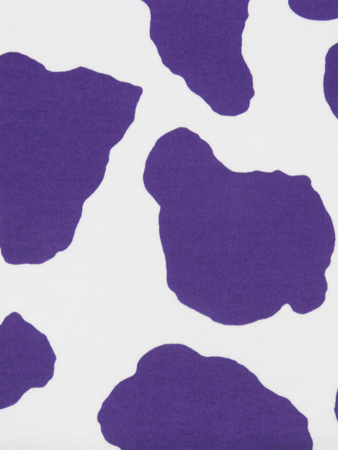 Royal Grape/White Cotton/Polyester Cow Spot Print Interlock Knit 56W