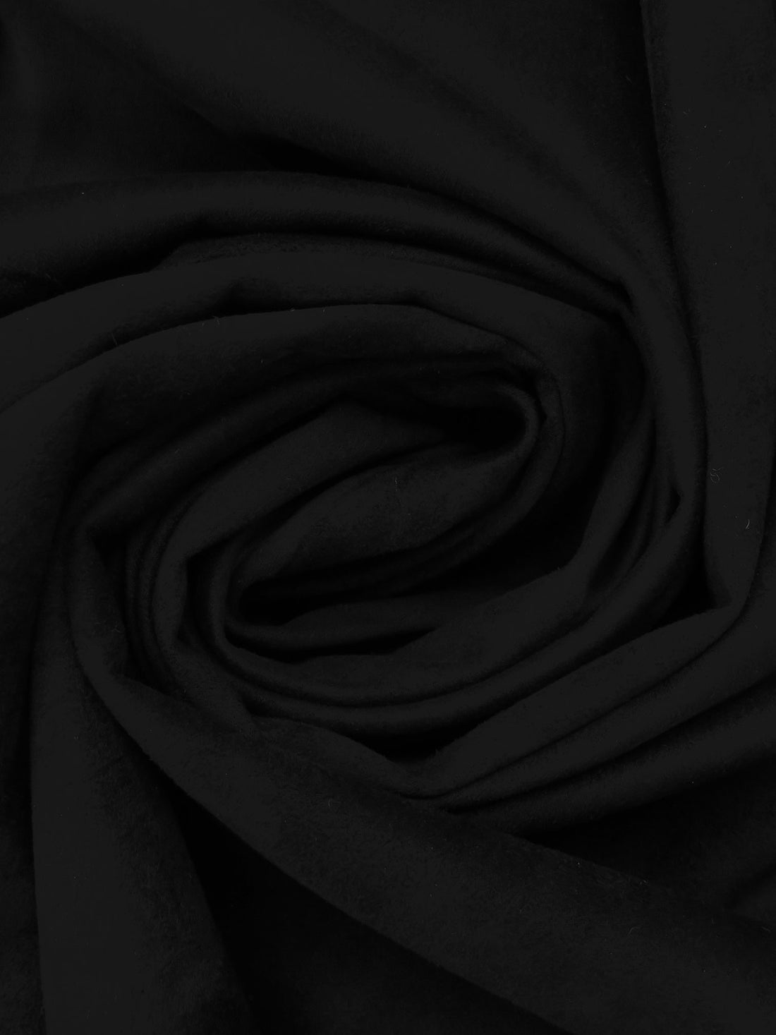 Pitch Black Polyester/Lycra Suede Scuba Knit 58W