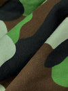 Fern Green/Royal Brown/Black/Pale Cool Sage Cotton/Lycra Camouflage Print Jersey Knit 60W