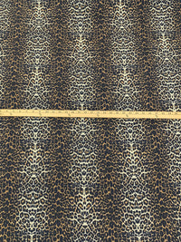 Dark Tan/Cream/Black 100% Rayon Animal Print Poplin 60W