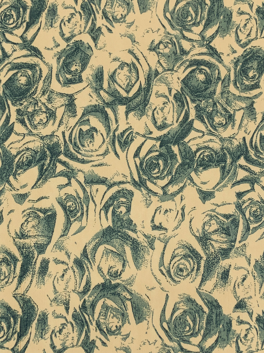 Pale Oak/Slate Gray 100% Rayon Floral Print Georgette 50W