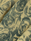 Pale Oak/Slate Gray 100% Rayon Floral Print Georgette 50W