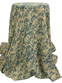 Pale Oak/Slate Gray 100% Rayon Floral Print Georgette 50W