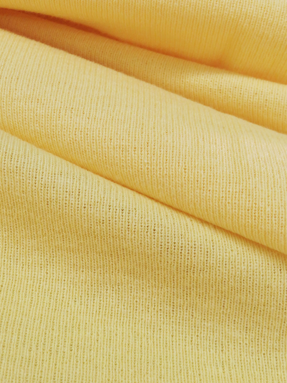 Jasmine Yellow Cotton/Polyester Rib Knit 54W