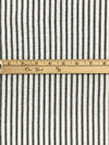 White/Deepest Charcoal Gray 100% Cotton Vertical Stripe Weave Seersucker 54W