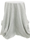 White/Deepest Charcoal Gray 100% Cotton Vertical Stripe Weave Seersucker 54W