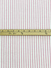 White/Cameo Pink 100% Cotton Vertical Stripe Weave Seersucker 56W