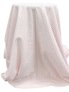 White/Cameo Pink 100% Cotton Vertical Stripe Weave Seersucker 56W