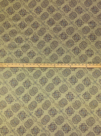 Polished Brass/Dark Mauve/Multi 100% Silk Diagonal Medallion Print Twill - Johnny Was - 45W