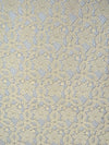 French Vanilla 100% Polyester Floral Weave Lace 44W