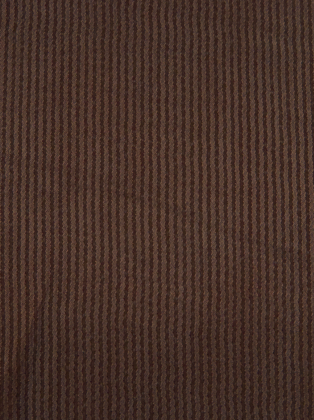 Acajou Brown/Chocolate 100% Rayon Vertical Stripe Weave Sandwashed Blouseweight Woven - NY Designer - 40W