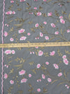Bubblegum Pink/Black/Baby Bok Choy/Multi 100% Nylon Double Border Scalloped Embroidered Floral Netting - NY Designer - 56W