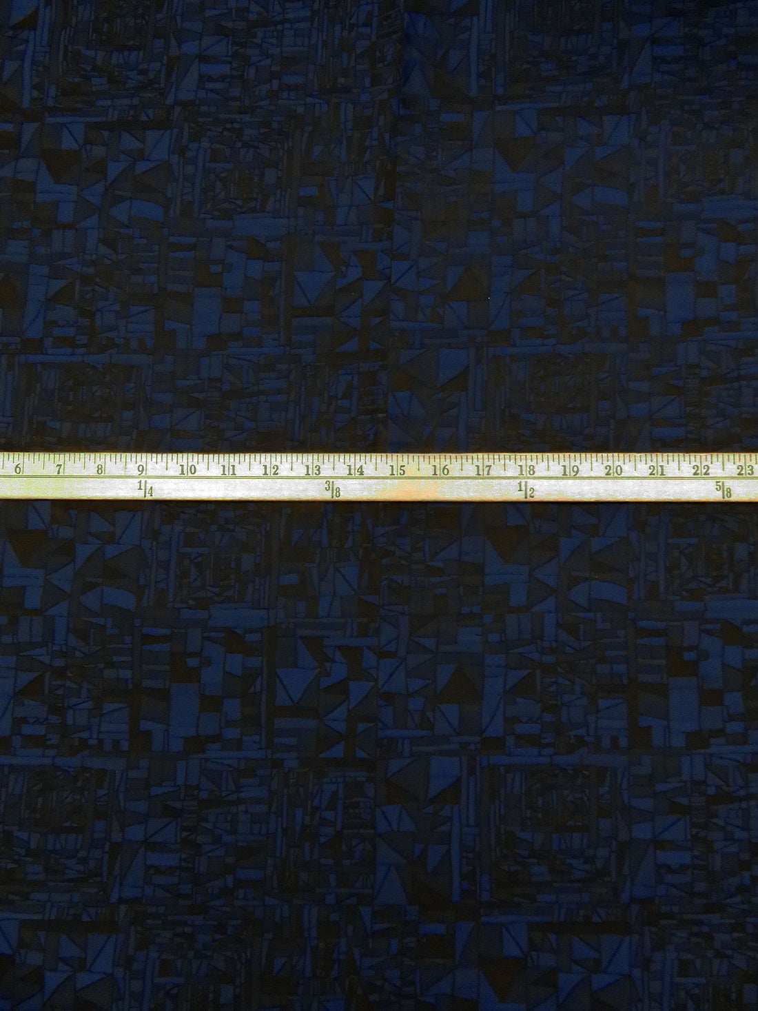 Dark Blue/Midnight Navy/Black 100% Polyester Geometric Mosaic Weave Jacquard - NY Designer - 54W