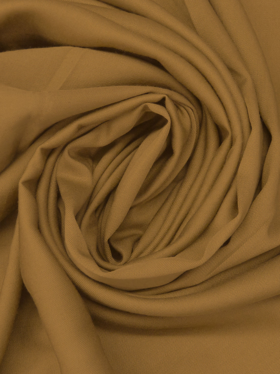 Golden Oak Brown 100% Rayon Fine Twill Shirting - Imported From Japan - 43W