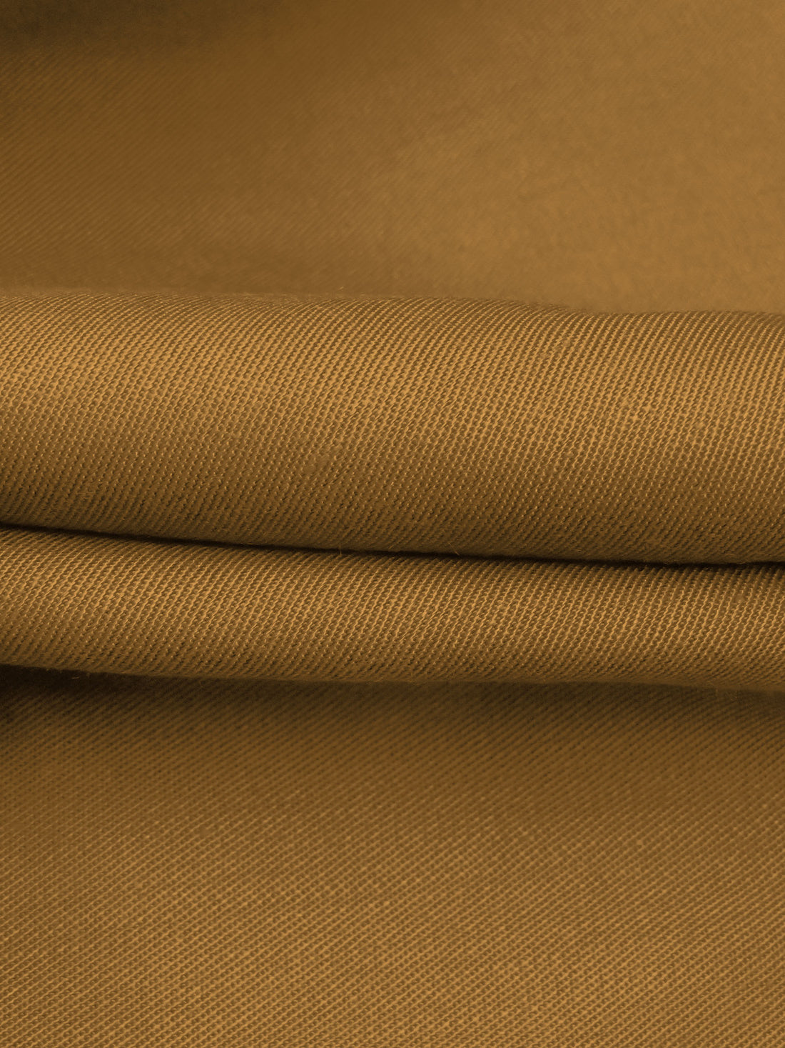 Golden Oak Brown 100% Rayon Fine Twill Shirting - Imported From Japan - 43W