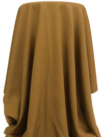 Golden Oak Brown 100% Rayon Fine Twill Shirting - Imported From Japan - 43W