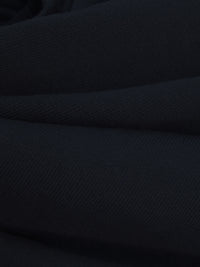 Dark Midnight Navy 100% Cotton French Terry Knit - Imported From Italy - 67W