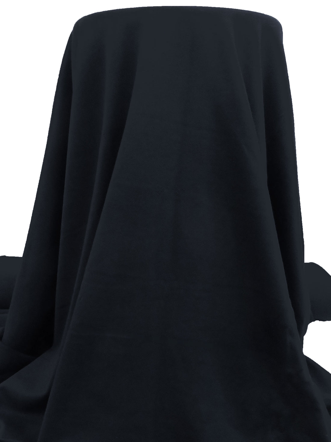 Dark Midnight Navy 100% Cotton French Terry Knit - Imported From Italy - 67W