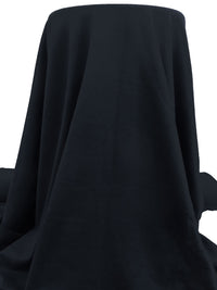 Dark Midnight Navy 100% Cotton French Terry Knit - Imported From Italy - 67W