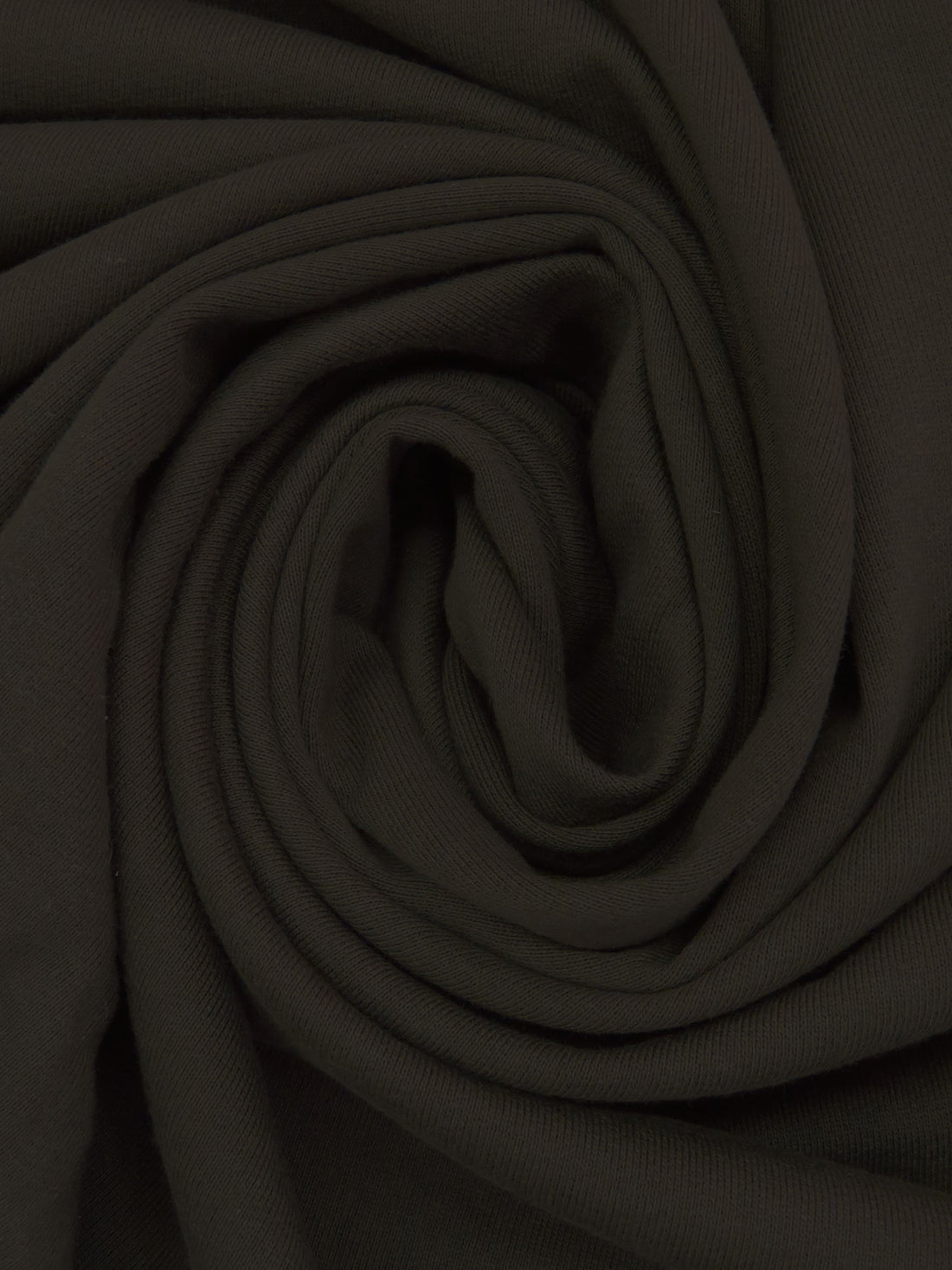 Midnight Creole Brown 100% Cotton French Terry Knit - Imported From Italy - 67W