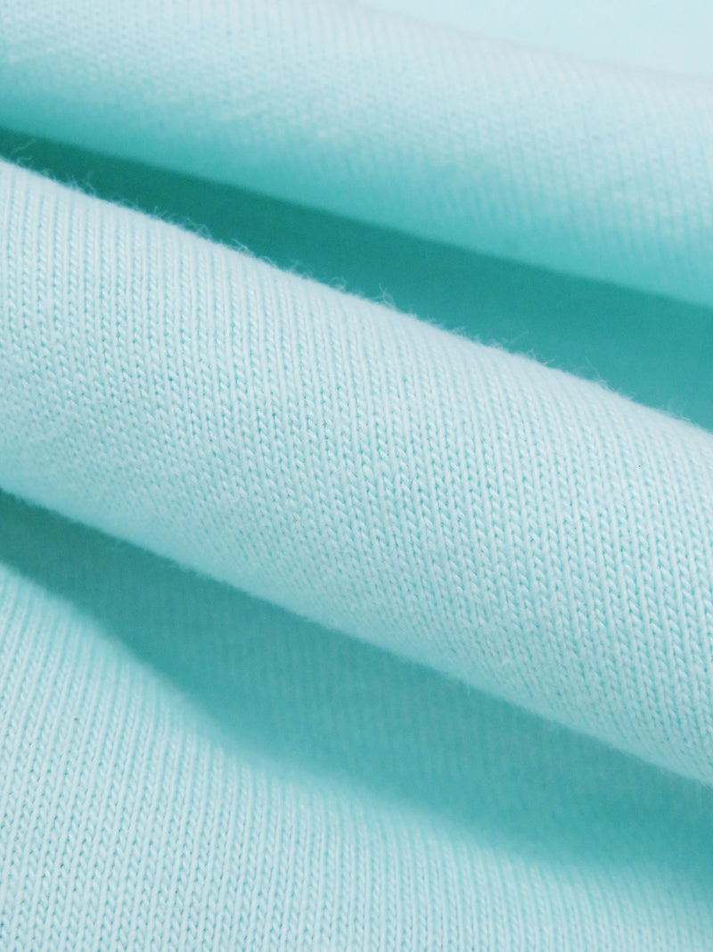 Robin's Egg Blue Cotton/Polyester Jersey Knit 70W