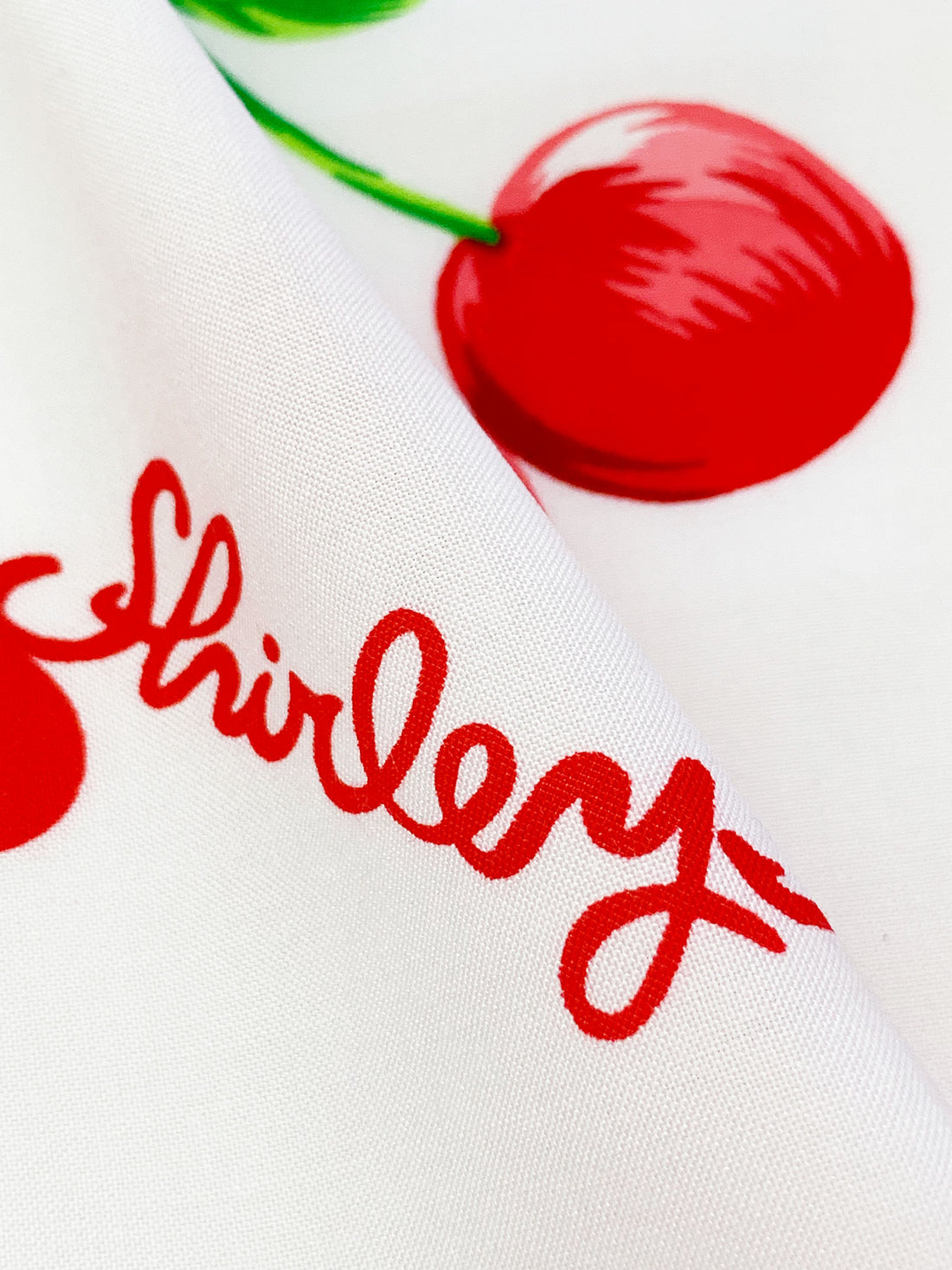 Venetian Red/Kelly Green/White 100% Rayon "Shirley Temple" Print Challis 43W