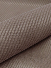 Mouse Brown 100% Rayon Vertical Stripe Weave Sandwashed Blouseweight Woven - NY Designer - 40W