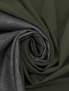 Dark Sage/Heathered Gray 100% Polyester Double Faced Jacketing 58W