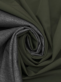 Dark Sage/Heathered Gray 100% Polyester Double Faced Jacketing 58W