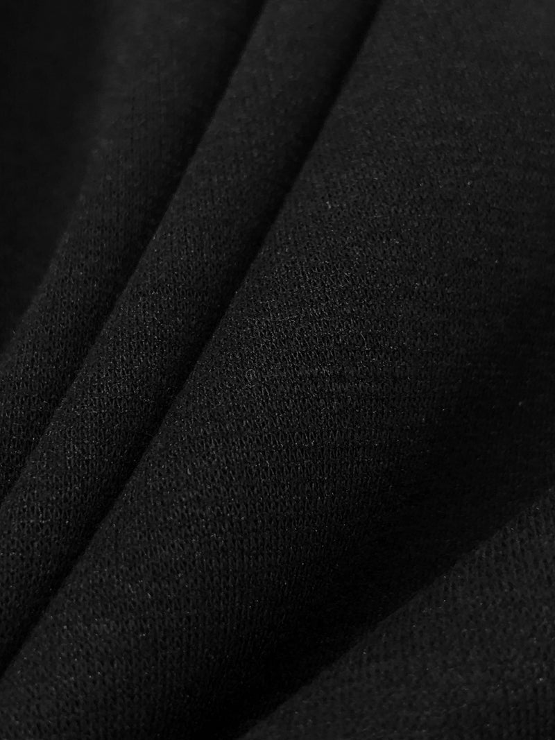 Onyx Black Polyester/Rayon/Lycra Ponte Knit 56W