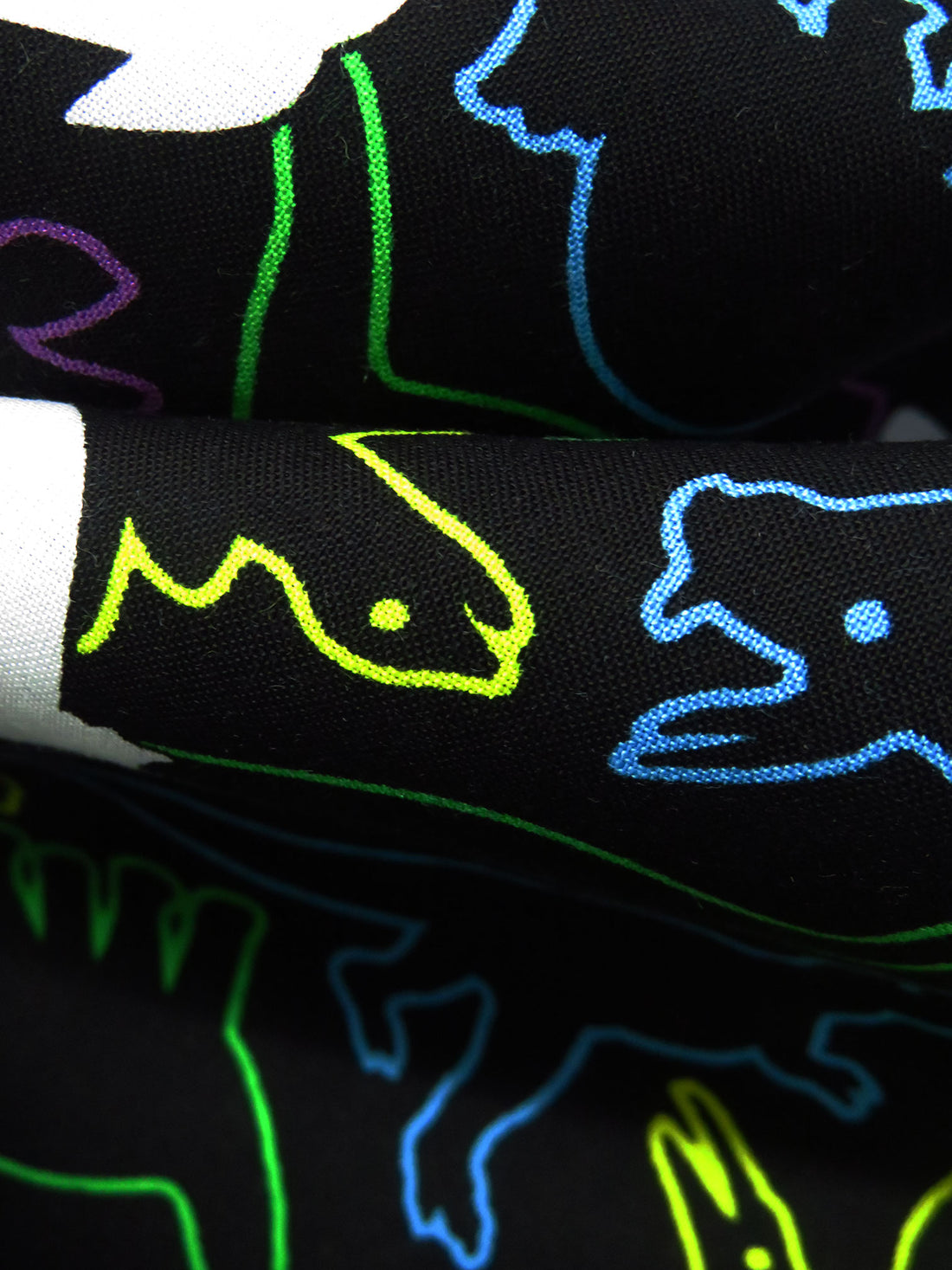 Black/Lemon/Dark Orchid/Multi 100% Rayon Dinosaurs Print Challis 43W