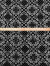 Black/White 100% Rayon Paisley Diamond Print Challis 43W