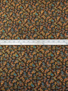 Bistre/Dark Cornflower/Dark Gold/Multi 100% Rayon Small Paisley Print Challis 43W