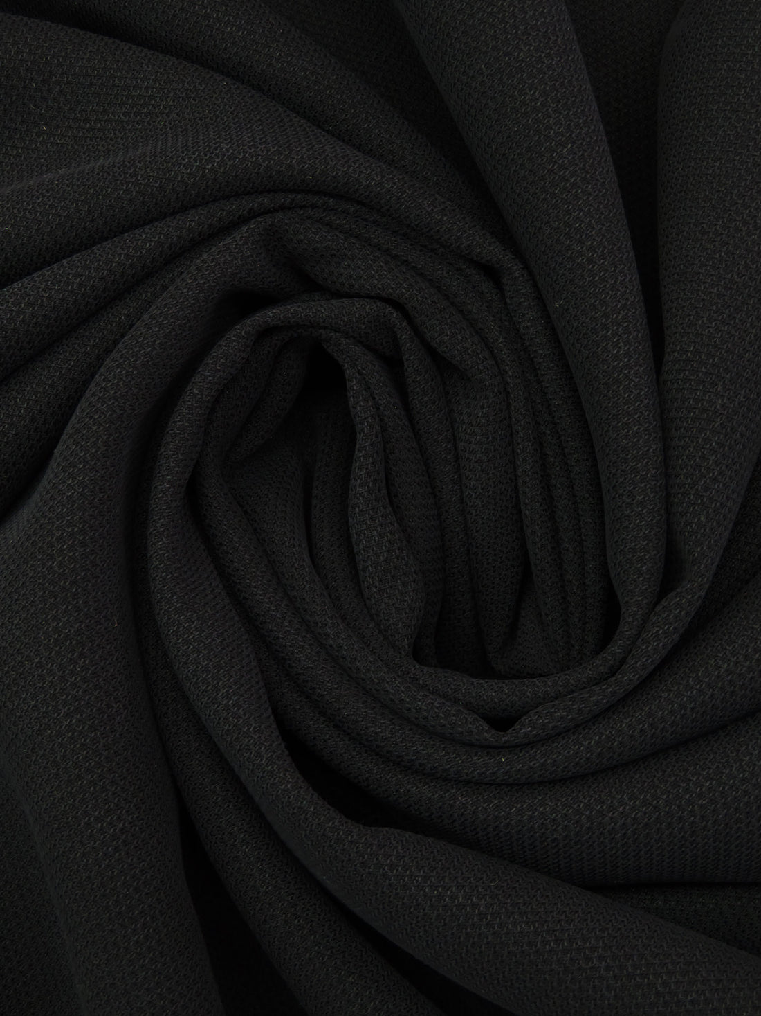 Dark Charcoal Gray Polyester/Rayon Peachskin-Like Crepe Woven 58W