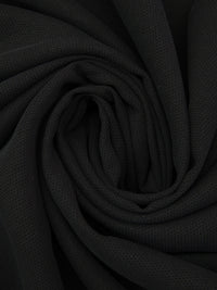 Dark Charcoal Gray Polyester/Rayon Peachskin-Like Crepe Woven 58W