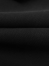 Dark Charcoal Gray Polyester/Rayon Peachskin-Like Crepe Woven 58W