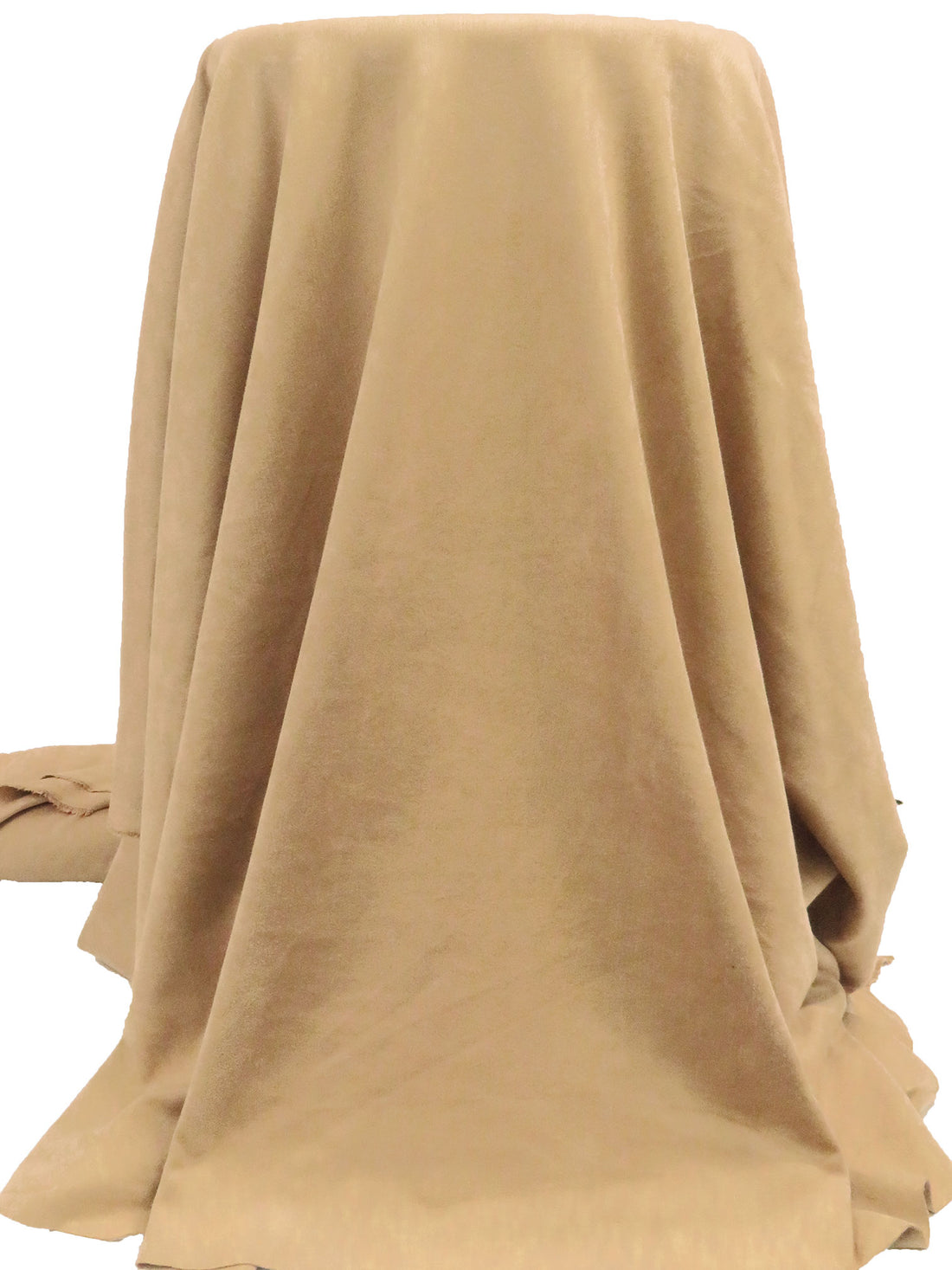 Biscuit Polyester/Lycra Suede Double Knit - NY Designer - 58W