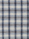 Dusty Storm Gray/Dark Colonial Blue/Iron Gray/Dusty Carolina Blue Cotton/Linen Plaid Weave Shirting - NY Designer - 41W