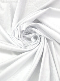 White 100% Cotton Rose Jacquard Weave Shirting - NY Designer - 50W