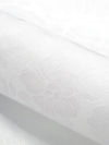 White 100% Cotton Rose Jacquard Weave Shirting - NY Designer - 50W