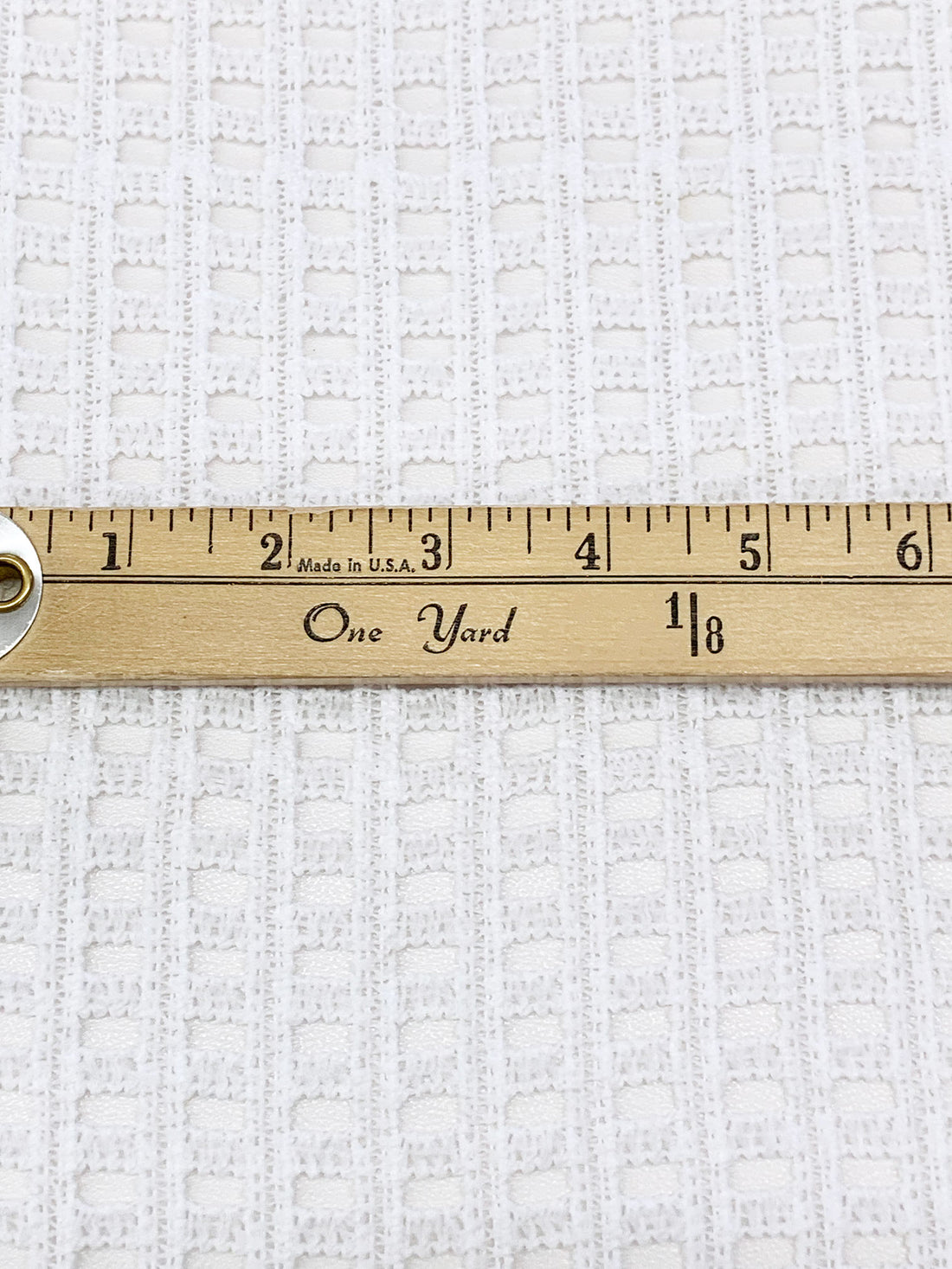 Cool White 100% Polyester Crochet-Look Lace - Famous Dress Designer - 46W