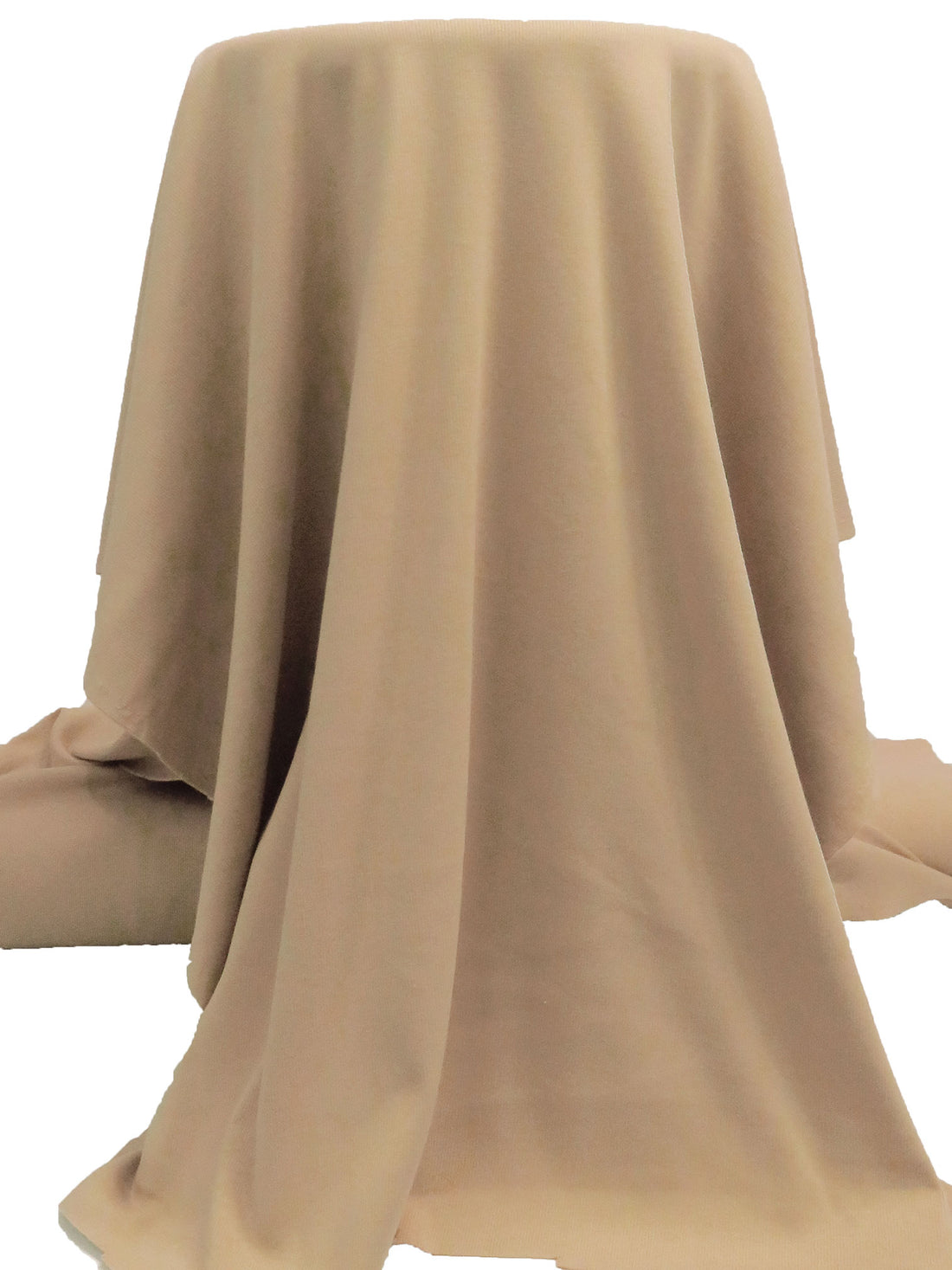 Tan Cotton/Lycra 1x1 Rib Knit 32W