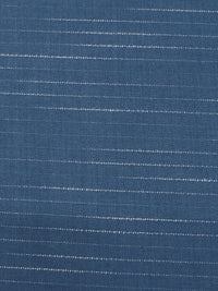 Queen Blue/White 100% Polyester Horizontal Broken Stripe Weave Drapey Twill Suiting 58W