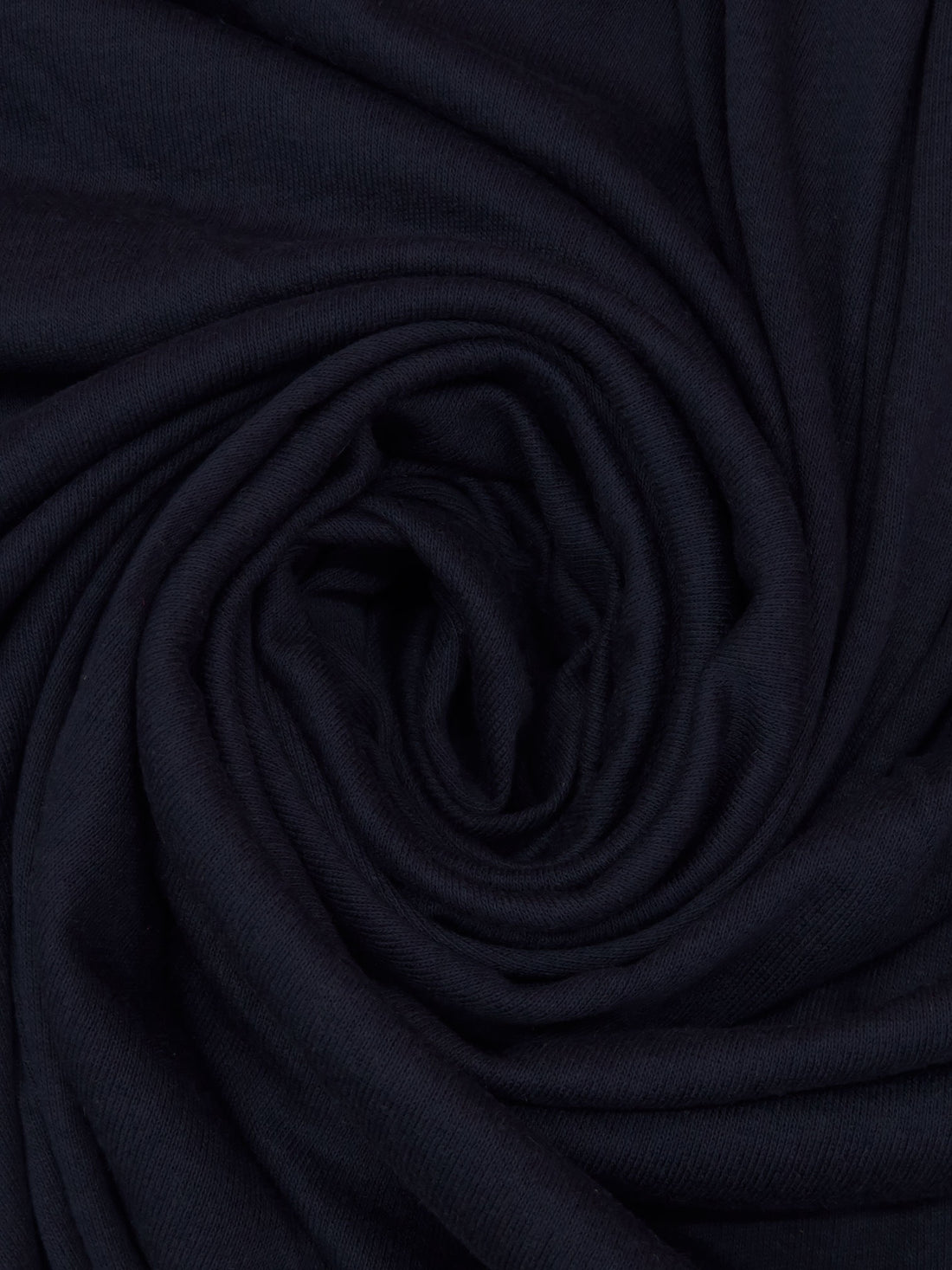 Midnight Navy 100% Cotton Fine Interlock Knit 62W