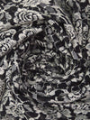 Black/Antique White 100% Polyester Floral Weave Lace Netting - Famous Dress Designer - 54W